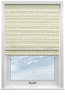 Bohemian, Sage - Twist&Fit Roman Blind